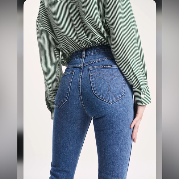 ROLLA'S High Rise Blue Jeans - Picture 2 of 13